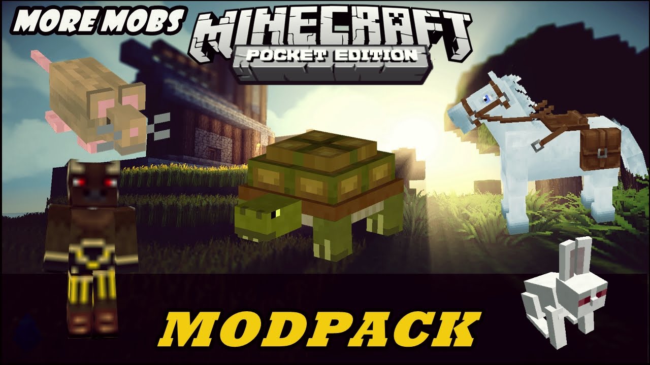 Modpack More Mobs | Minecraft PE 0.10.5 - YouTube