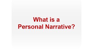 Famous What Is a Personal Narrative Profile