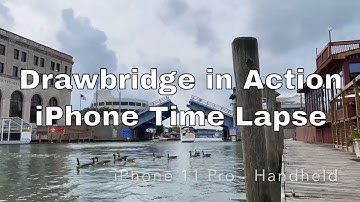 iPhone 11 pro time lapse video of Port Huron drawbridge