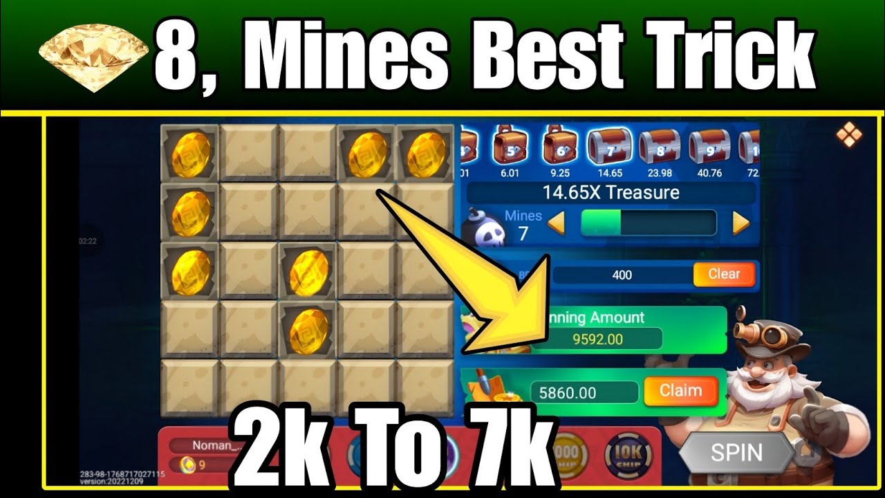 Mines Game 8x Winning Strategy || Flying Chess Pro Mines Game Trick || 3 Patti Mines Game 