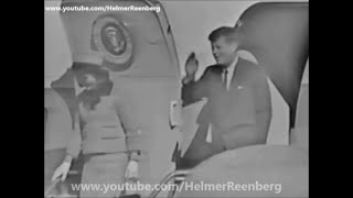 November 22, 1963 - President John F. Kennedy and party arriving Love Field Airport, Dallas, Texas