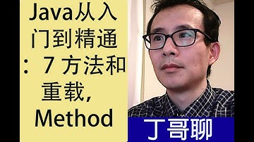 Java从入门到精通：7 方法和重载，Method and Overloading