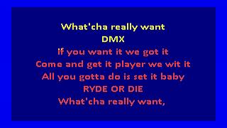 DMX -  What's my name (karaoke)