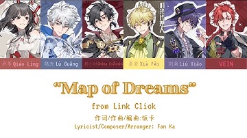 [CHI/PINYIN/ENG] “Map of Dreams” Color-Coded Lyrics from Link Click Donghua《时光代理人》动画片 | M.O.D Album