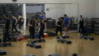 coreografia em L invertido - step