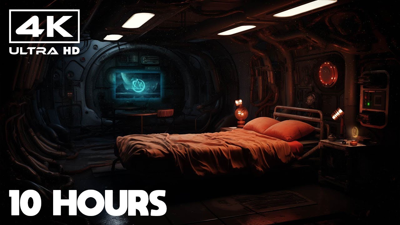 💤 174 Hz Binaural Healing Frequency Space Experience 💫 4 Hz Hemi-Sync Deep Relaxation • 10 Hours 4K