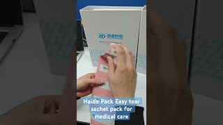 Haide Pack Easy Tear Sachet Pack Solution, Tear Open Everywhere.