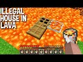 ILLEGAL secret HOUSE in LAVA in Minecraft ! SUPER SECRET HOUSE !