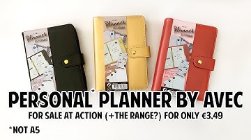 new cheap PLANNER! (Avec planner A5 format): 3 colours, 2 rings, Filofax? now at Action / The Range?