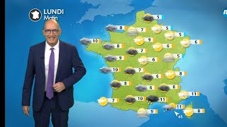 Weather on Monday, March 9, 2026: A mild and unsettled start to the week, rainy in the south.
