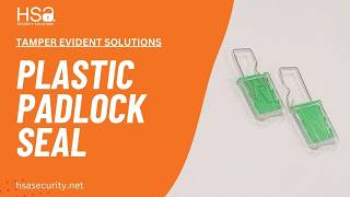 Plastic Padlock Seal PDS03 | HSA Security Solutions