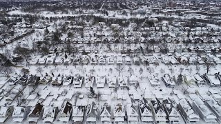 US Military police enforce driving ban in snow-stricken Buffalo