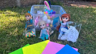 EASTER CRAFTS 2024! Elsa & Anna Toddlers - Painting - Fun - Disaster!