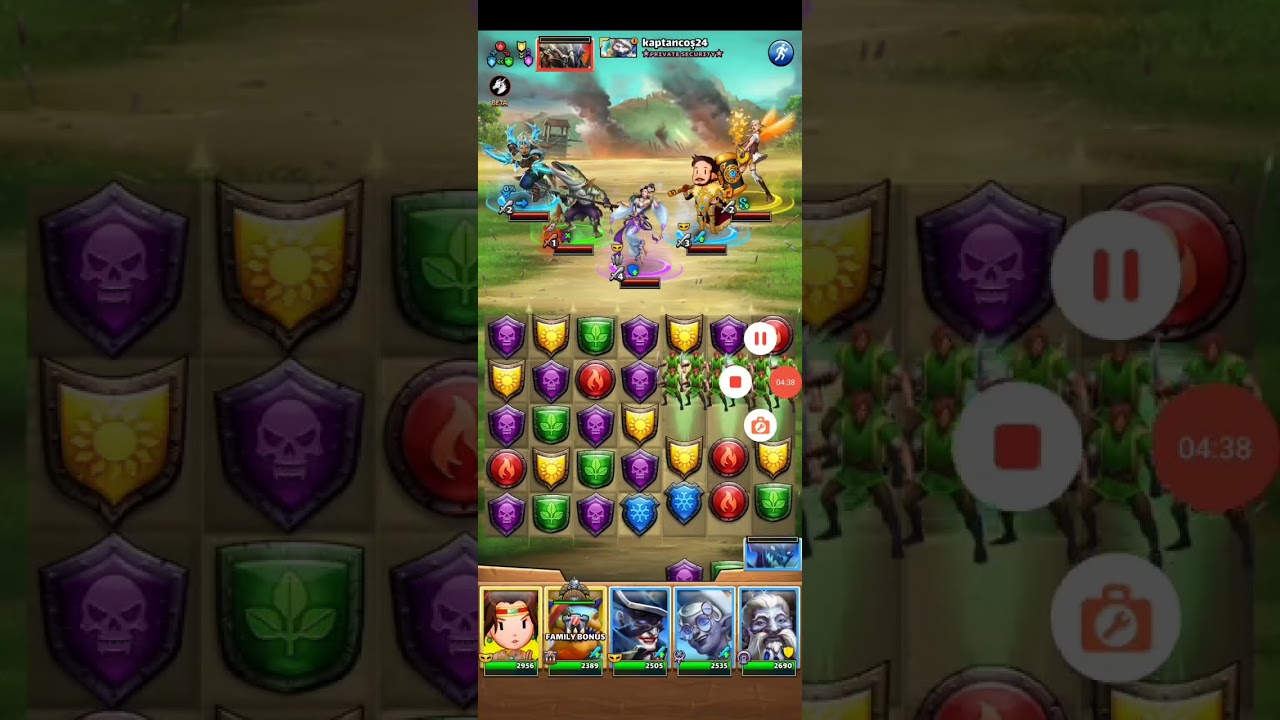 War Hits Empires and Puzzles Crazy Greek Team VS PRIVATE SECURITY 