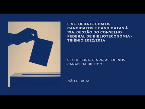 Debate com os candidatos e candidatas à 19a. Gestão do CFB - Dia 26/11