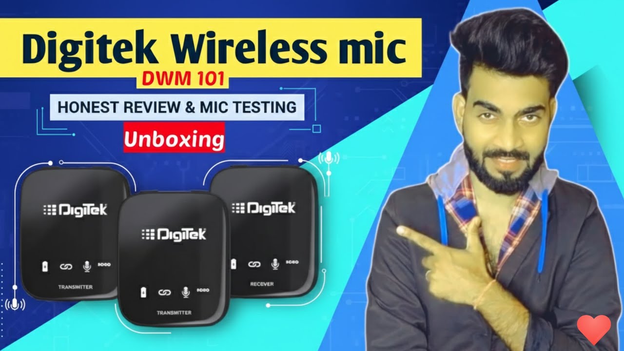 Digitek Wireless Mic DWM 101 Unboxing | Best wireless mic for creators