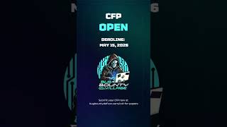Don't snooze on it, and submit your CFP for the Bug Bounty Village at @DEFCON 34!