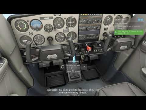 Microsoft Flight Simulator - Straight & Level Flight Tutorial: Power, Trim, Altitude Xbox Series X