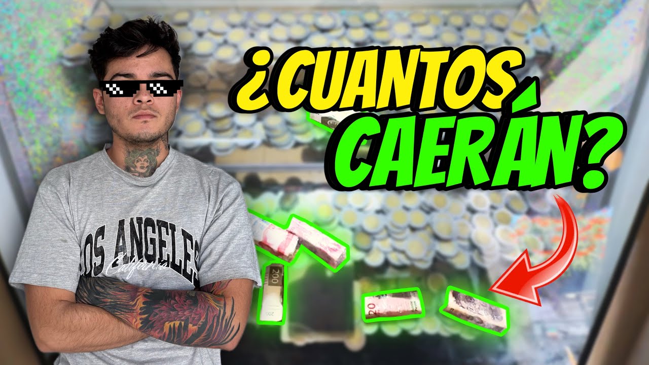 SACANDO LOS BILLETES DE LA MAQUINITA DE CASCADA