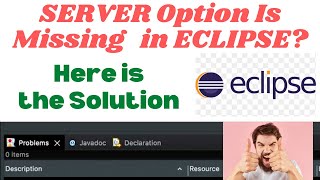 Server Option is not Showing in Eclipse 😕 | Here is the Complete Solution🤘🏻 | Watch till the End screenshot 2