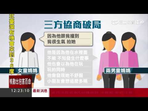 拍女童險害溺水　母稱兒年紀小拒道歉│三立新聞台