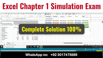 Excel Chapter 1 Simulation Exam #SimulationExam #Chapter1 #ExcelSimulation #ExcelExam #myitlab
