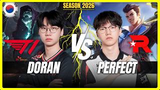T1 Doran vs KT PerfecT - Doran YORICK vs PerfecT JAYCE Top - Patch 26.9 KR Ranked | lolrec
