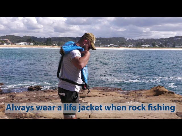 Rock fishing safety 
