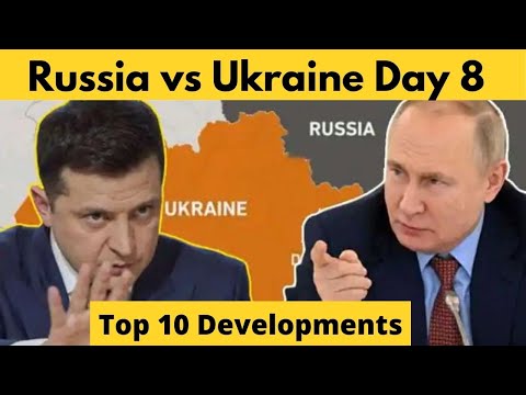 Russia Vs Ukraine Day-8 | Top 10 Development