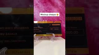 Mock Up Cheque Untuk Hantaran