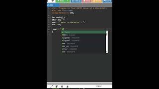 Find out ASCII value of Character #dsa #coding #datastructuresandalgorithms #dsainc #learnwithprc