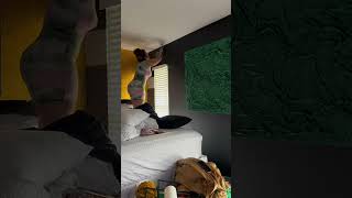 Watch till the end for the reveal! #budgetfriendly #bedroomremodel #rentalfriendly