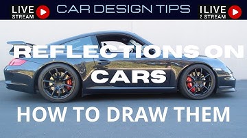 How to Draw REFLECTIONS on Cars EXPLAINED! Luciano Bove