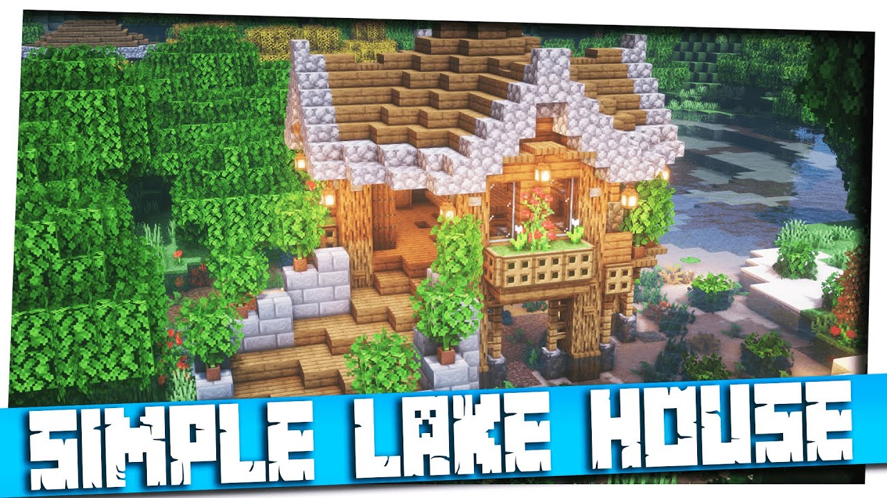 Minecraft: Beautiful Lake House Timelapse