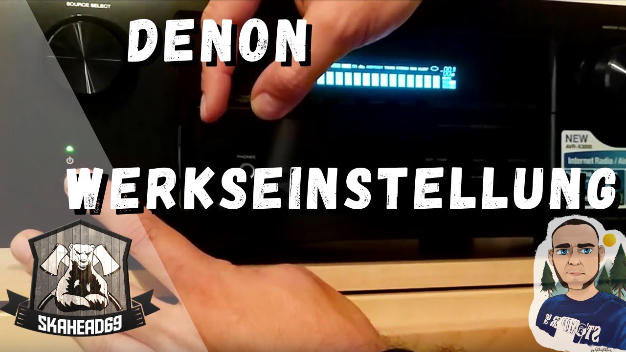 Denon AVR auf Werkseinstellungen zurücksetzen (Beispiel Receiver  X3000)