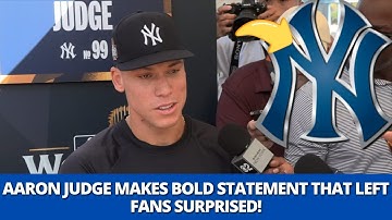 NIEMAND VERWACHTTE DAT AARON JUDGE DIT OVER DE YANKEES ZOU ZEGGEN! YANKEES NIEUWS