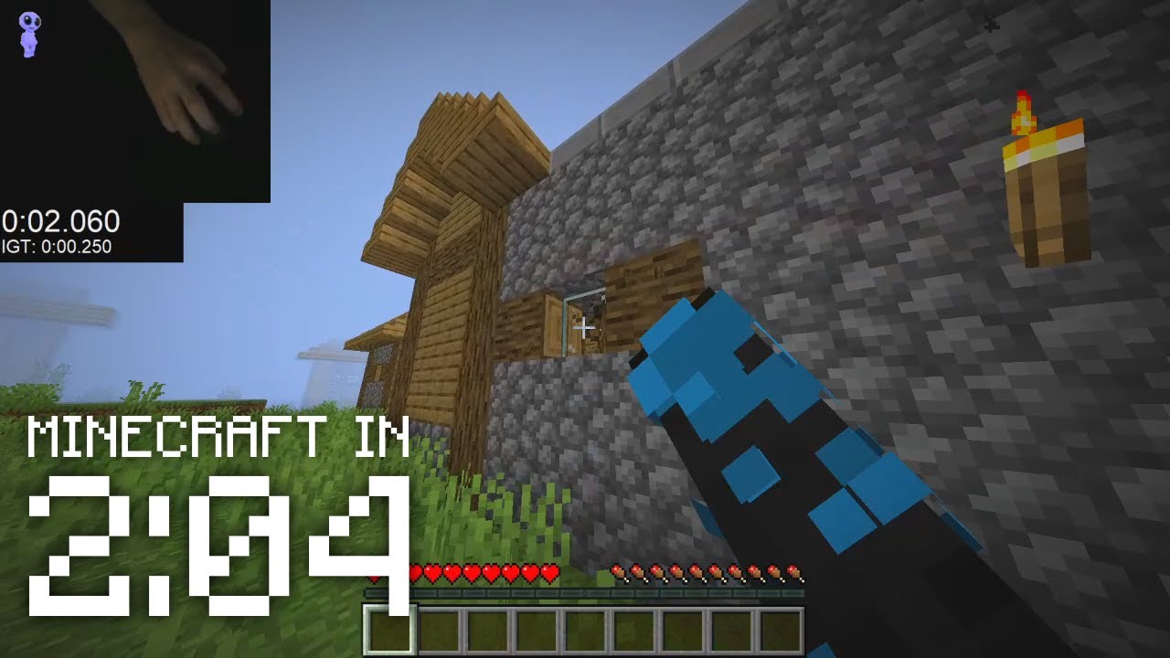 MINECRAFT IN 2 MINUTES [Set Seed Former World Record] - YouTube