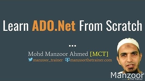 Working With Parameterised Query In Ado.Net - SQL Injection (3 of 15)