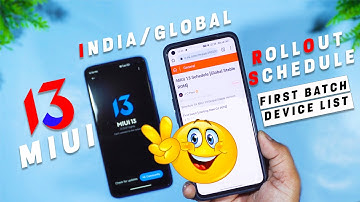 OFFICIAL MIUI 13 INDIA / GLOBAL ROLLOUT SCHEDULE CONFIRMED WITH FIRST BATCH DEVICE LIST 🔥🔥