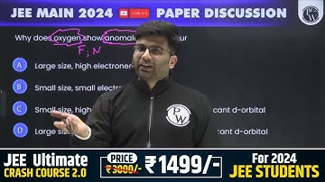 Why does oxygen show anomalous behaviour(A) Large size, high electronegativityB Small size, smal....