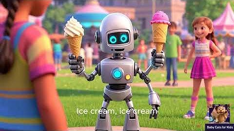 Magical Ice Cream Robot Vending Machine  Learn Colors  Nursery Rhymes  Kids Song