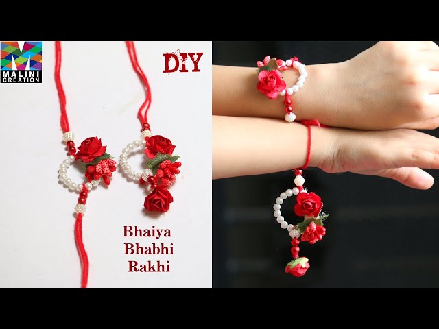 A2 Fashion Multicolour Beaded Kaudi Bracelet Rakhi For Bhabhi –  A2fashionstores