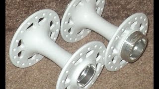 Powder coating  bicycle wheel hubs