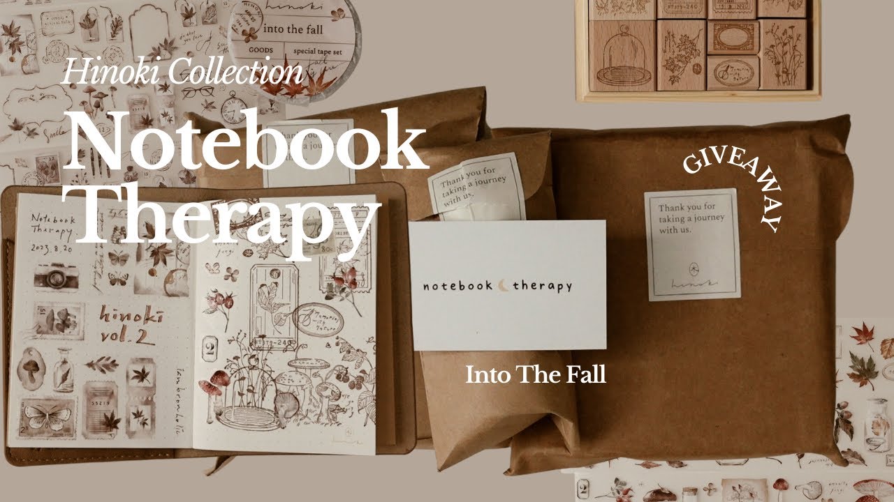 Notebook Therapy - Hinoki  Passport-Size Travel Notebook, Stamp