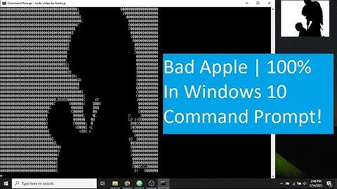 Bad Apple In Windows Command Line