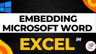 How to embed a Word document in Microsoft Excel