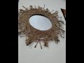 Espejo marco doble en yute con macramé