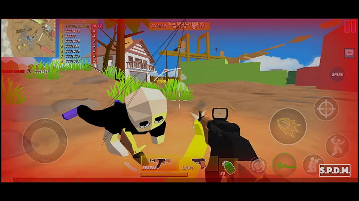 dude theft wars //multiplayer //51 kills with ak 47//best dude, #spdm #dudetheftwars