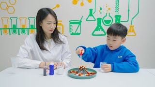 Fengfeng study Experiment for kids 楓楓和媽媽一起做實驗