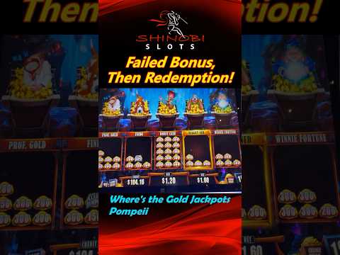 Failed Bonus, Then Redemption! 5 Dolphins Land in Pompeii! #shinobislots #shorts #shortfeed